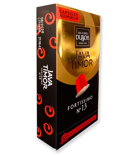 [CDCOMP075] Capsules JAVA TIMOR FORTISSIMO N°13- Boite de 10