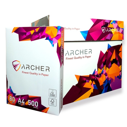 Ramette Papier A4 Pack de 5 Archer Extra blanc