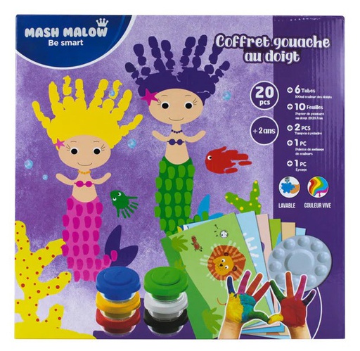 [BP-KR972154] Mash Malow Set de Coloriage Mermaid post Gift Box