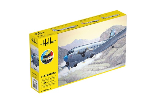 [1010353720] STARTER KIT Heller C-47 Dakota