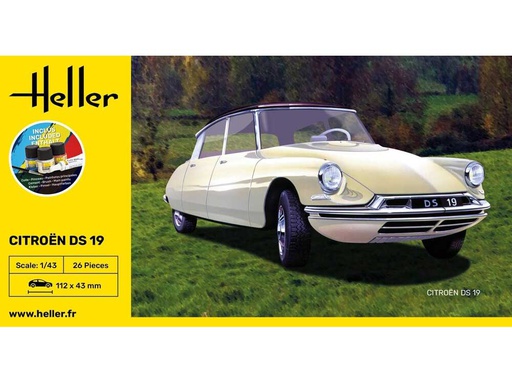 [1000561620] Maquette voiture Heller STARTER KIT Citroen DS 19