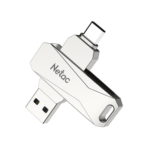 [NT03U782C-128G-30] Clé USB 128Go à double interface Type-C + USB-3 NETAC U782C