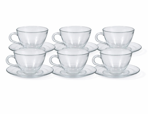 [Paristea] Service de 6 Tasses avec sous tasses café ou thé, Paris TEA