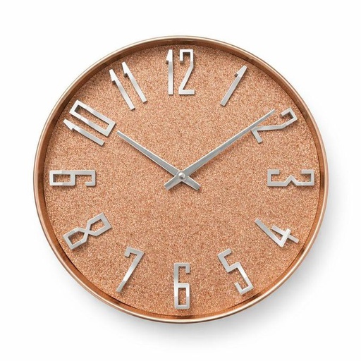 [EAXY250344A] Pandiani Horloge Murale Design Rose Gold Effet Pailleté